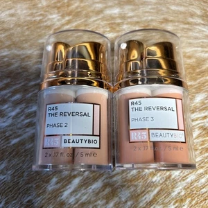 NEW Beauty Bio R45 The Reversal Phase 2&3-  2x .17oz, 5 mL Each Lot Of 2 - Picture 1 of 11
