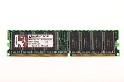 Kingston 256MB 1RX8 PC3200 DDR-400MHz non-ECC Unbuffered Memory KVR400X64C3A/256 - Image 1 of 2