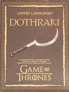 Learn to speak Dothraki Game Of Thrones Living Language CD and Book Free Postage - Picture 1 of 8