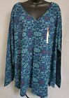Evri Shirt Top Blouse Size 4X Womens Multicolor NWT