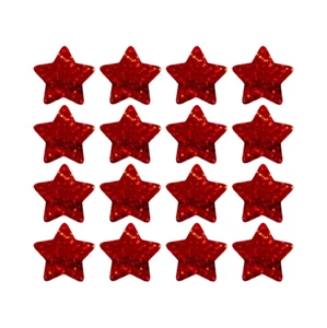Red Holographic Sparkle Star Stickers! - 1/4" to 3 inch - Picture 1 of 2
