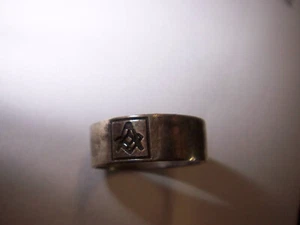FREIMAURER-MASON-RING-VIRTUS JUNXIT MORS NON SEPARABIT 935 Silber - Bild 1 von 6