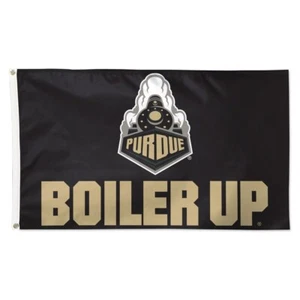 For Purdue Boilermakers fans 3x5 ft College NCAA Black Boiler Up Flag / Banner - Picture 1 of 1