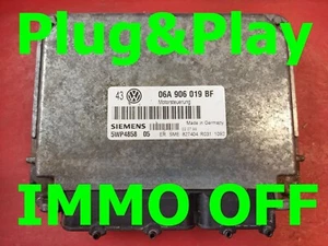 IMMO OFF / Plug&Play VW GOLF IV 1.6 8V ECU 06A906019BF /FastCourier - Imagen 1 de 1