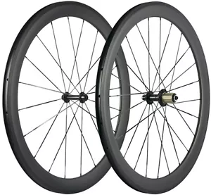 Carbon Laufradsatz 50mm Tiefe 23mm Drahtreifen Laufräder 700C UD Matt Shimano - Bild 1 von 12