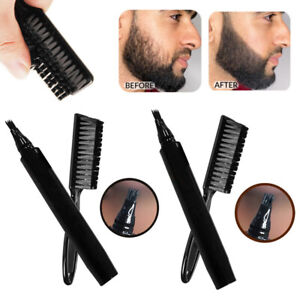 Waterproof Beard Pencil Filler Hair Grower Long Last Moustache Eyebrow Brush Hot