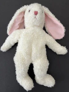 TY Rabbit Bunny elfenbeinweiß lockig Plüsch Beanie Baby Buddies Classic 1991 18 Zoll - Bild 1 von 10