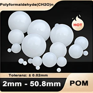 Bolas de plástico POM 2-50 mm precisión bola de plástico sólido bola de polioximetileno - Imagen 1 de 8