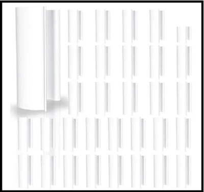 32PCS White Snap Clamps for 1/2 Inch Greenhouses PVC Pipe Row Covers Shelters