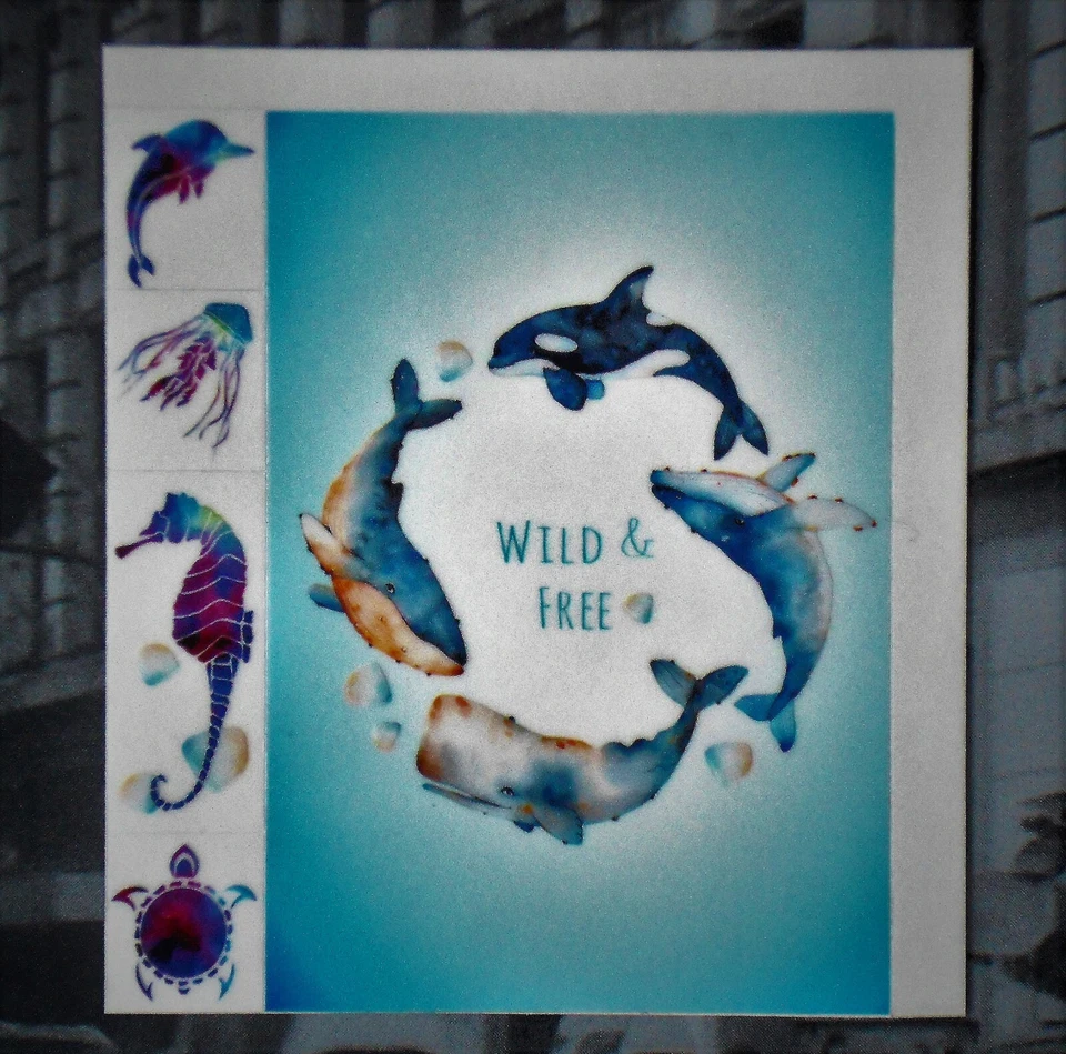 Handy-Sticker "WILD & FREE" Smartphone Aufkleber 5-teilig NEU # - Bild 1 von 1