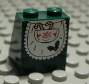 Lego Figura Donna Accessori Gambe Gonna Verde Scuro Con Decorazione (1553 #) - Foto 1 di 1