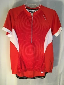 NISHIKI Men's SS Polyester 1/2 Zip Cycling Jersey Multi Red Sz MD NWT MSRP $40 - Picture 1 of 7