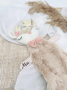 Bieco Coustache Deer Cuddly Cloth Snuff Cloth Baby Plush Stuffed Animal Deer - Picture 1 of 3