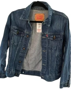 LEVI'S DENIM BLUE JEAN JACKET YOUTH SIZE LARGE 12-13 BACK TO SCHOOL - Picture 1 of 12