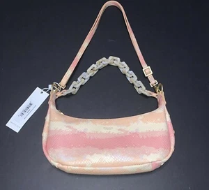 Hammitt Becker Small Pink Himalayan Snake Leather Crossbody Handbag - Picture 1 of 6