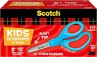 Scotch 5" Soft Touch Blunt Kid Scissors, Purple, 12 Count Teacher's Pack, Ideal