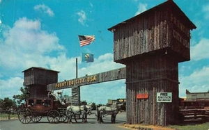 Postal OK: Entrada, Frontier City, EE. UU., Oklahoma City, Oklahoma, publicada 1961 - Imagen 1 de 2