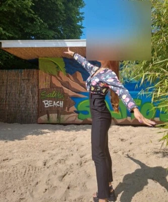 Damen Luxus Overalls mit Push-Up V-Ausschnitt Langarm Stretch Schwarz Gr.XS - Bild 1 von 4