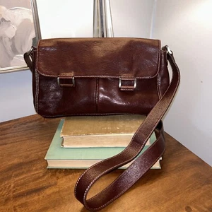 "Nuevo Bolso Bandolera Bandolino Mujer Cuero Cereza Negro 11x7""" - Imagen 1 de 6