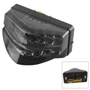 Black LED Tail light For Honda CBR600 F4i 2001-2003 Rear Turn Signals Taillamp - Picture 1 of 7