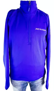 Giacca The North Face blu TNF 1/2 zip logo aziendale taglia M nuova con etichetta - Foto 1 di 11