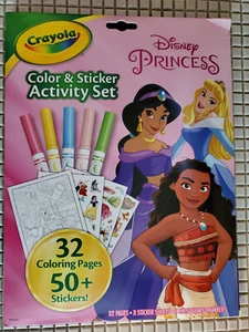 Crayola Disney Princess Coloring Book with Stickers and Markers New Sealed - Picture 1 of 2