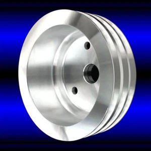 Polea de cigüeñal Billet de aluminio de 3 grv para bloque pequeño Chevy SWP 327 350 400 - Imagen 1 de 1