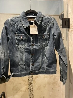 Chaqueta vaquera para mujer Ryan Michael $125 con botones Southwestern Western M Med Foto 1 de 4