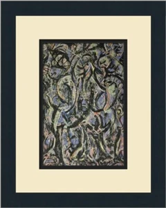 Jackson Pollock Gothic Custom Framed Print - Picture 1 of 2