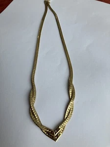 Necklace Gold Colour 48 Cm - Picture 1 of 2