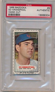1966 Bazooka 9 Kranepool PSA Authentic 652659 