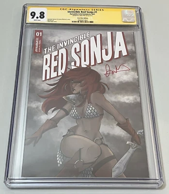 Invincible Red Sonja #1 Jade Hope CGC 9.8 Signature Gem Mint Variant Foto 1 de 3