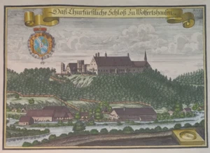Germania Burg Wolfratshausen STAMPA Bavaria Germany Bayern DE MAP - Foto 1 di 18
