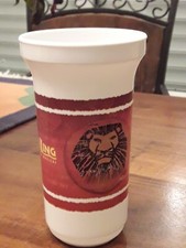 LION KING PLASTIC CUP MEMORABILIA  DISNEY BROADWAY 