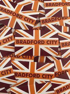 25 x Bradford City FC Stickers -  Flag Scarf Shirt Badge Print Poster Hat Cap - Picture 1 of 1