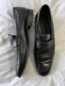 To Boot New York Adam Derrick Loafers Black Leather Men's Size 8 Italy - Picture 1 of 9