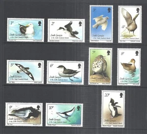 SOUTH GEORGIA SCOTT 109 - 119 MNH PARTIAL SET - 1987 BIRDS ISSUE - Picture 1 of 2