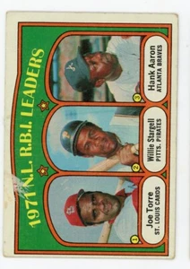 1972 Topps Baseball #87 AARON STARGELL TORRE NL RBI LEADER - Picture 1 of 2