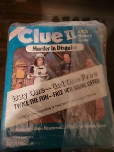 Vintage Parker Brothers 1987 Clue 2: Murder in Disguise A VCR Mystery Game VHS - Picture 1 of 2