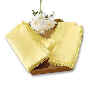 Solino Home Cotton Linen Dinner Napkins Cloth 20 x 20" for Summer Dining, Maddie - Picture 1 of 31