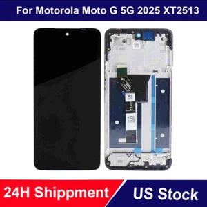 For Motorola Moto G 5G 2025 XT2513-1 XT2513V LCD Display Touch Screen Frame - Picture 1 of 7