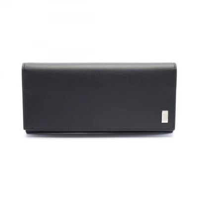 Dunhill Bifold cartera larga monedero 19F2F10AT001R cuero Negro NUEVO para... - Imagen 1 de 4