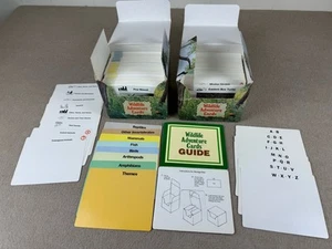 Wildlife Adventure Cards Educational Homeschool Grolier 90s Animals 2 Boxes - Picture 1 of 19