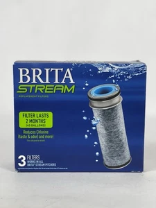 Brita Stream Pitcher Replacment Water Filter 3-PACK - Picture 1 of 4