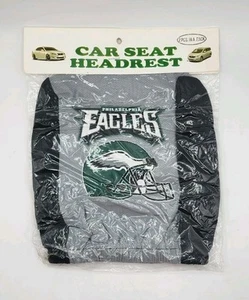 Cubiertas de reposacabezas de asiento para camioneta 2 autos SUV Philadelphia Eagles tamaño universal gris/negro - Imagen 1 de 2