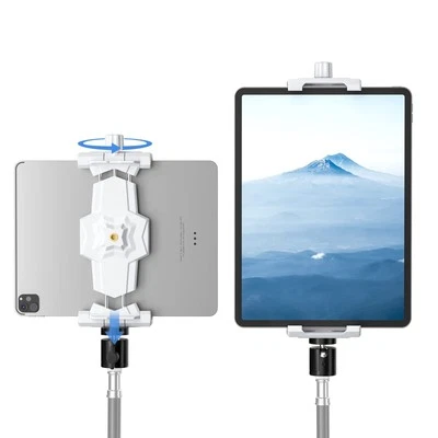 iPad Halterung Adapter für Stativ Tablet Halterung für Stativ mit Kugelkopf T... - Bild 1 von 4