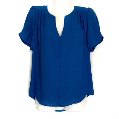 Blusa plisada Stitch Fix 19 Cooper cuello dividido XS Foto 1 de 4