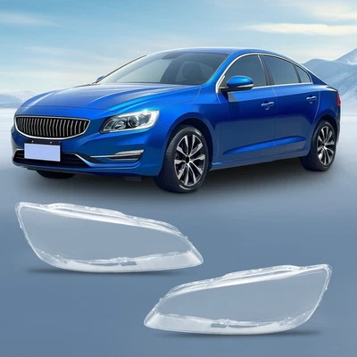 A Pair Headlight Lens Cover Left&Right Headlight?Covers For 2014-2018 Volvo S60 - Image 1 of 4