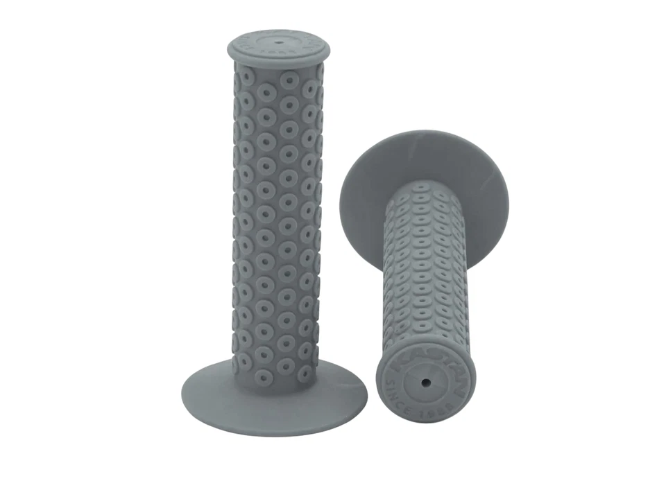 Redline By Kastan BMX Grips - Magnesium Grey  Sold In Pairs Old School BMX Style - Image 1 of 1