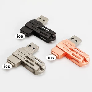 USB-Speicherstick 2TB 128GB Metall USB-Flash-Laufwerk Speicher für iPhone, iPad - Afbeelding 1 van 16